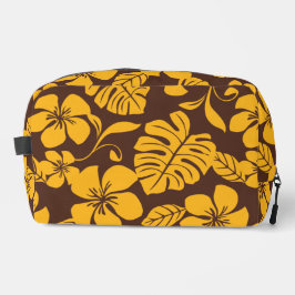 ブラウン/金ゴールドのピンクビキニ模様 ドップキット