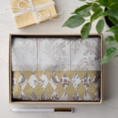 ブラウン&金ゴールドファームハウスルースターティッシュペーパー 薄葉紙 (ギフト)