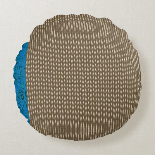 ブラウン，長方形，木，ベージュ，グレー，金ゴールド,フォント, t ラウンドクッション (正面)