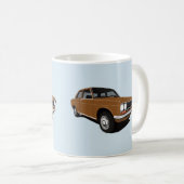ブラウンDatsunのブルーバード1600年(510)、2つのイメージ コーヒーマグカップ (正面右)