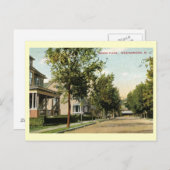 ブラウンPl。ウィーホーケン、ニュージャージーヴィンテージ ポストカード (正面/裏面)