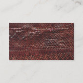 ブラウンSnakeskinの名刺 名刺 (裏面)