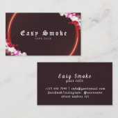ブラウンVapeショップ名刺 名刺 (正面/裏面)