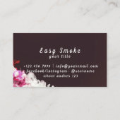 ブラウンVapeショップ名刺 名刺 (裏面)