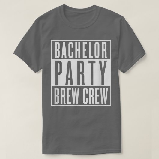 ブラウ・クルー独身パーティー Tシャツ (デザイン正面)
