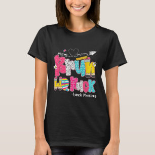 ブラウ 我々は戻ってきた 給食当番 最高の学校生活を Tシャツ