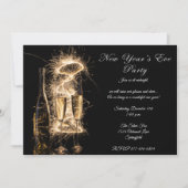 ブラエレガントイトシャンパンニューイブパーティー 招待状 (正面)