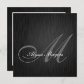 ブラエレガントックモノグラム2021卒業招待状 招待状 (正面/裏面)