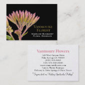 ブラエレガントックラグジュアリーパールフロリスト名刺 名刺 (正面/裏面)