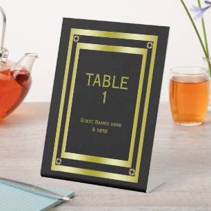 ブラエレガントック&金ゴールドフレーム卒業 台座サイン