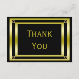 ブラエレガントック&金ゴールドマンズ·ザンキュー サンキューカード