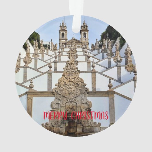 ブラガ，ポルトガルのパノラマクリスマス装飾 オーナメント (裏面)