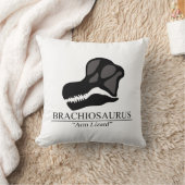 ブラキオサウルスのスカル クッション (ブランケット)