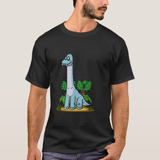 ブラキオサウルスのワイシャツ Tシャツ (正面)
