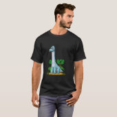 ブラキオサウルスのワイシャツ Tシャツ (正面フル)