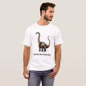 ブラキオサウルス 恐竜 オリジナルテキスト Tシャツ (正面フル)