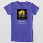 ブラキオサウルス 恐竜 先史時代の月 Tシャツ