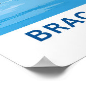 ブラクアイランドクロアチアトラベルプリント ポスター (角)