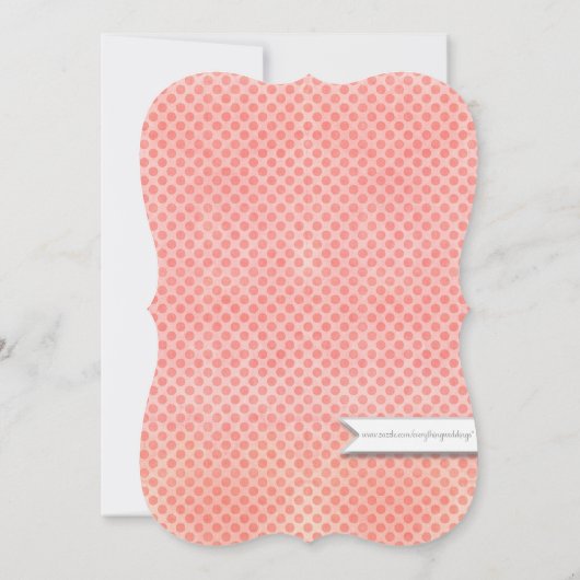 ブラケットかわいい女の子の赤ちゃんシャワー象の水色 招待状 (裏面)