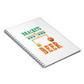 ブラケットとビールのマーチのバスケットボール大学の狂気 ノートブック (右側)