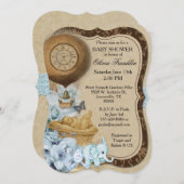 ブラケットのヴィンテージの男の赤ちゃんのシャワーの招待状 招待状 (正面/裏面)