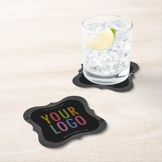 ブラケットカスタム紙コースターと会社のロゴ ペーパーコースター (インサイチュ)