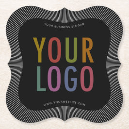 ブラケットカスタム紙コースターと会社のロゴ ペーパーコースター