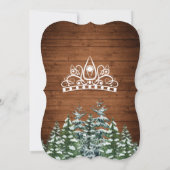 ブラケットスノウィーフォレストルーラルパインティアラキンセアニラ 招待状 (裏面)