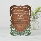 ブラケットスノウィーフォレストルーラルパインティアラキンセアニラ 招待状 (スタンド正面)