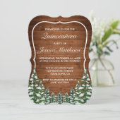 ブラケットスノーウィーフォレスト&ウッドルーラルパインキンセアニラ 招待状 (スタンド正面)