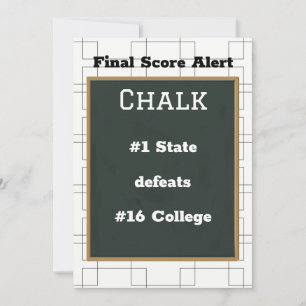ブラケットトゥーニーChalkboardファイナルスコアアラート 招待状
