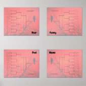 ブラケットトーナメントクアドラント赤いカラス (正面)