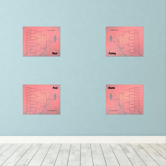 ブラケットトーナメントクアドラント赤いカラス (ウッドフロア)