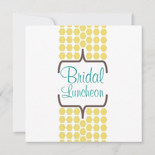 ブラケットバンドインイエローブライダル 招待状 (正面)