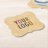 ブラケットパルプボード紙コースターカスタムロゴ ペーパーコースター (アングル)