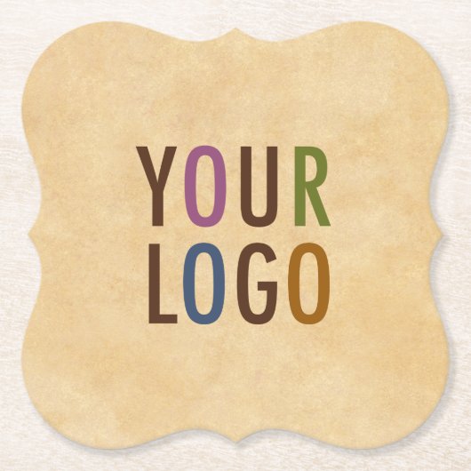 ブラケットパルプボード紙コースターカスタムロゴ ペーパーコースター (正面)