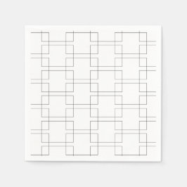 ブラケット排除トーナメントスポーツ幾何学的 スタンダードカクテルナプキン