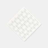 ブラケット排除トーナメントスポーツ幾何学的 スタンダードカクテルナプキン (角)