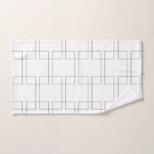 ブラケット排除トーナメントスポーツ幾何学的 ハンドタオル (ハンドタオル)