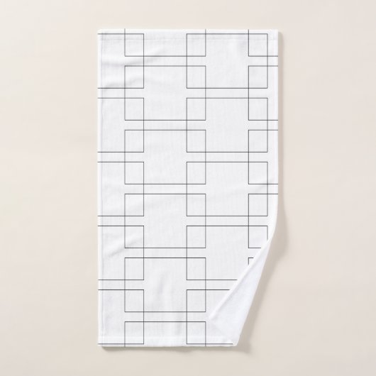 ブラケット排除トーナメントスポーツ幾何学的 ハンドタオル (ハンドタオル)