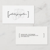 ブラケット/写真家 名刺 (正面/裏面)