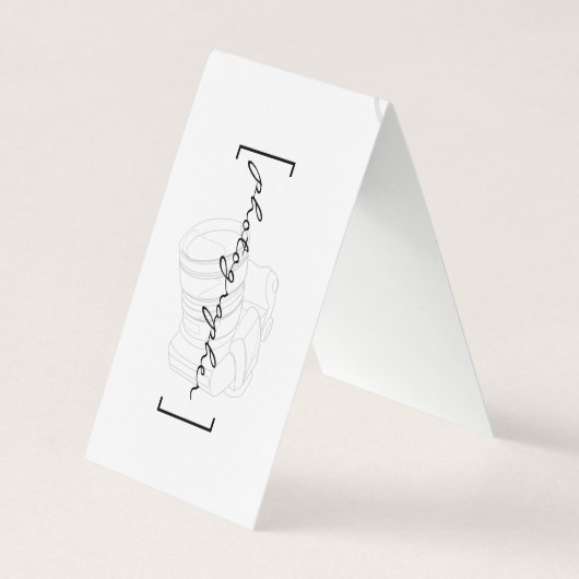 ブラケット/写真家 名刺 (正面)