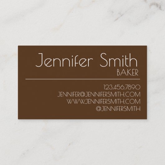 ブラケーキジャマイ伝統的カモラスケーキ 名刺 (裏面)