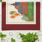 ブラゴヴェシュチェンスコイロシアのウッド教会 キッチンタオル (折り畳み)