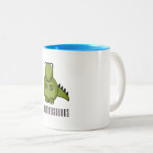 ブラザウルス、ビッグブラザー、恐竜、ビッグブラザー ツートーンマグカップ (正面右)