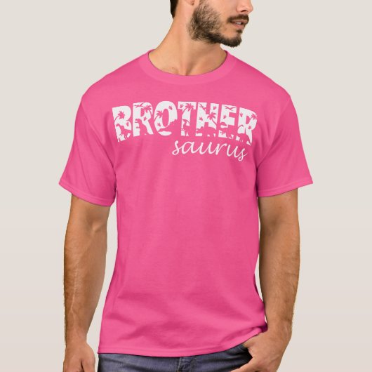 ブラザウルスTレックス恐竜ブラザーザウルス一家 Tシャツ (正面)