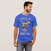 ブラザピーの日にモトクロスをおもしろい食べる Tシャツ (正面フル)