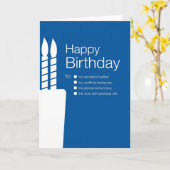 ブラザーおもしろいへの誕生日カード カード (黄色い花)