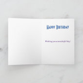 ブラザーおもしろいシスター誕生日 カード (内部)