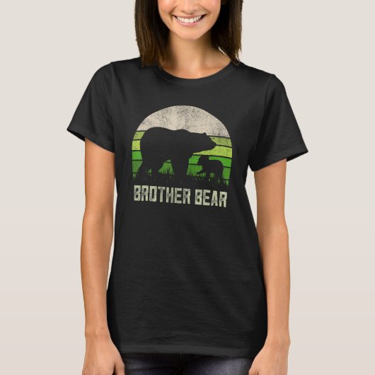 ブラザーおもしろい兄弟姉妹Cub Bro Sis Brother B Tシャツ (正面)